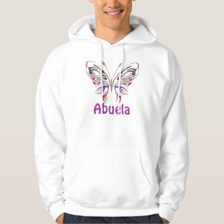 Abuela personalisierter Schmetterling Hoodie