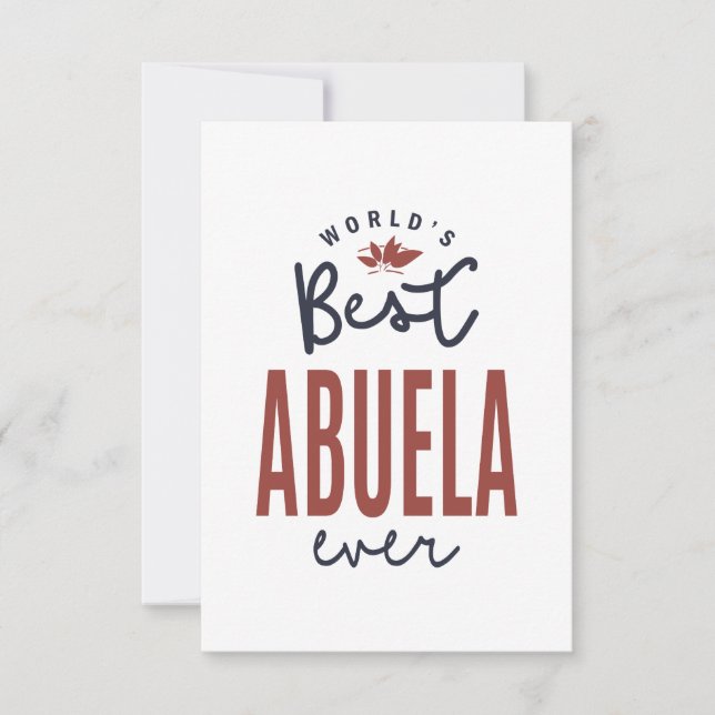 Abuela RSVP Karte (Vorderseite)