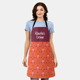 Abuelas Cocina Bohemische, florale Großmutter's K Schürze