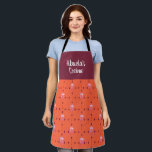 Abuelas Cocina Bohemische, florale Großmutter's Ki Schürze<br><div class="desc">Niedliche personalisierte Schürze für Ihre Abuela in einer hübschen orangen und lila Bohemischen Blume Muster Design,  dass lautet - Abuela's Cocina (Oma's Küche in Spanglisch). Text kann in eine andere Formulierung Ihrer Wahl geändert werden.</div>