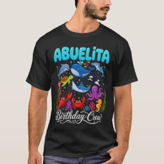 Abuelita Geburtstags-Crew Ozean-Tiere Geburtstags- T-Shirt