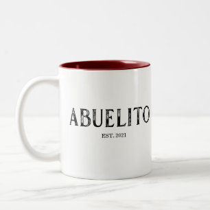 Abuelito Jahr festgelegt Zweifarbige Tasse