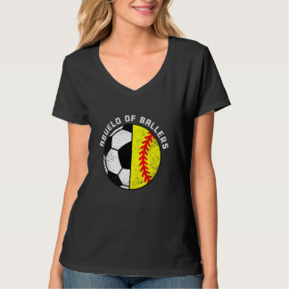 Abuelo Ballers Funny Soccer Softball Abuelo T-Shirt