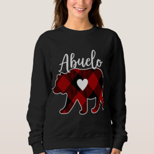 Abuelo Bär Christmas Buffalo Kariert Red White und Sweatshirt