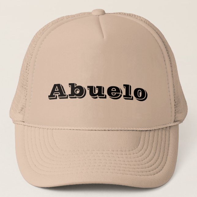 "Abuelo" (großväterlicher) Fernlastfahrer-Hut Truckerkappe (Vorderseite)