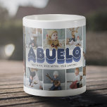 Abuelo Man Myth Legend Foto Collage Tasse<br><div class="desc">Niedliche Großvater-Foto-Tasse mit 8 Familienbildern,  die Sie durch Ihre eigene ersetzen können,  den Titel "ABUELO" und ein personalisiertes Sprichwort,  das "den Mann,  den Mythos,  die Legende" lautet.</div>
