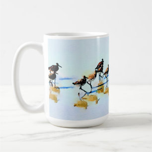 Abuelo~Running Sandpipers auf Hilton Head Beach Kaffeetasse