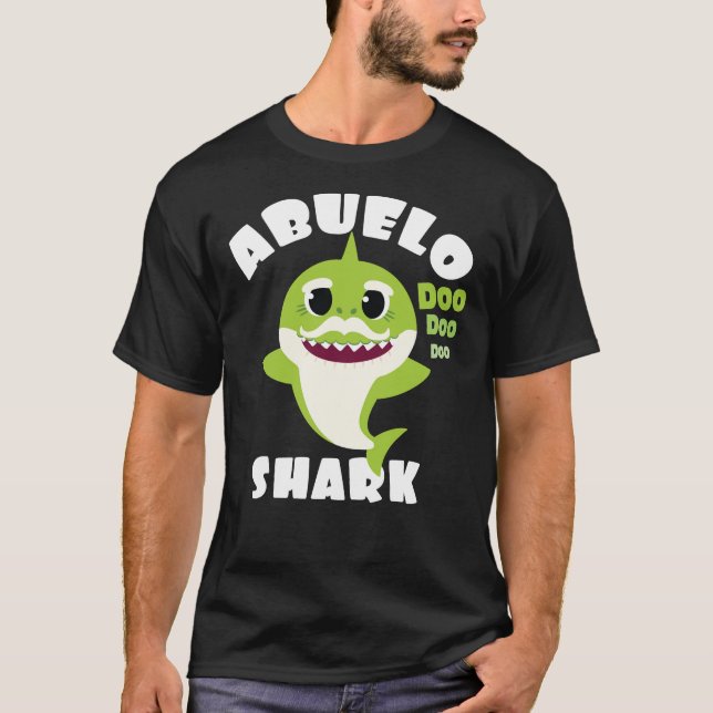 Abuelo Shark Geschenk Niedliches Baby Shark Design T-Shirt (Vorderseite)