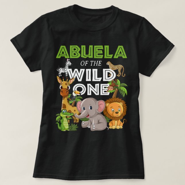 Abuelo vom Wilden Zoo Birthday Safari Dschungel T-Shirt (Design vorne)