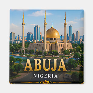 Abuja-Nationalmoschee und moderne nigerianische Sk Magnet