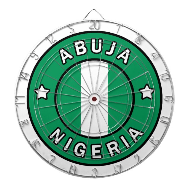 Abuja Nigeria Dartscheibe (vorne)