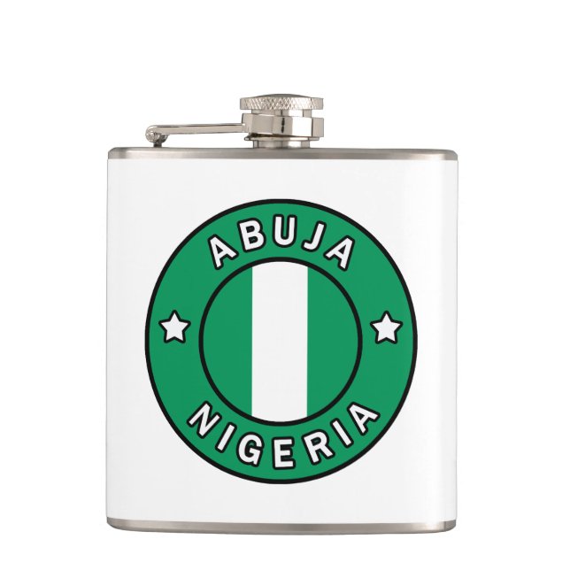 Abuja Nigeria Flachmann (Vorderseite)