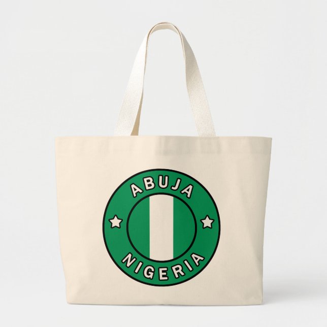 Abuja Nigeria Jumbo Stoffbeutel (Vorne)