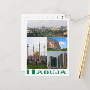 Abuja - Nigeria - Mosaik - Postkarte