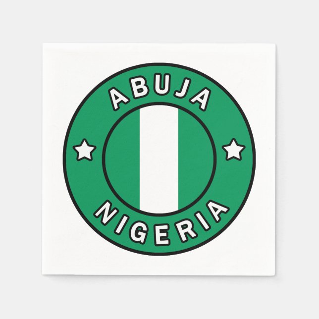 Abuja Nigeria Serviette (Vorderseite)