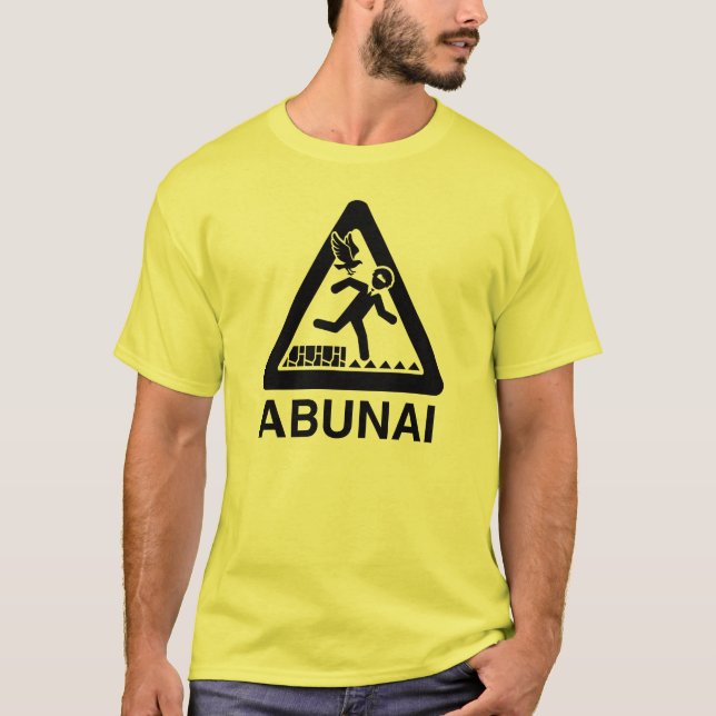 Abunai Shirt, klares Logo T-Shirt (Vorderseite)