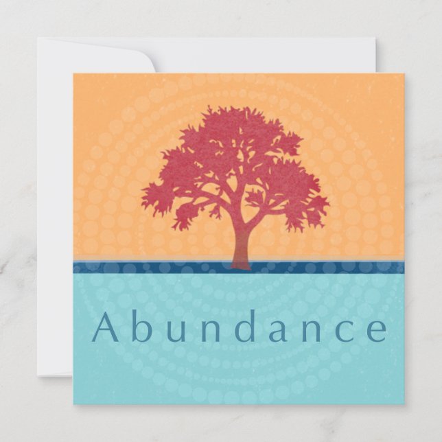 Abundance Art Card Feiertagskarte (Vorderseite)