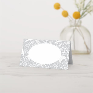 Abundance Botanic Silver Place Name Cards Platzkarte