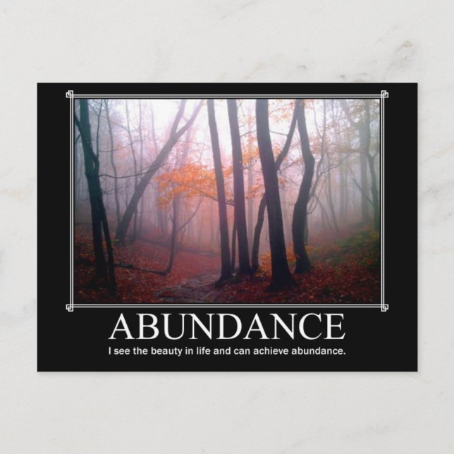 Abundance Custom Postcard Postkarte (Vorderseite)