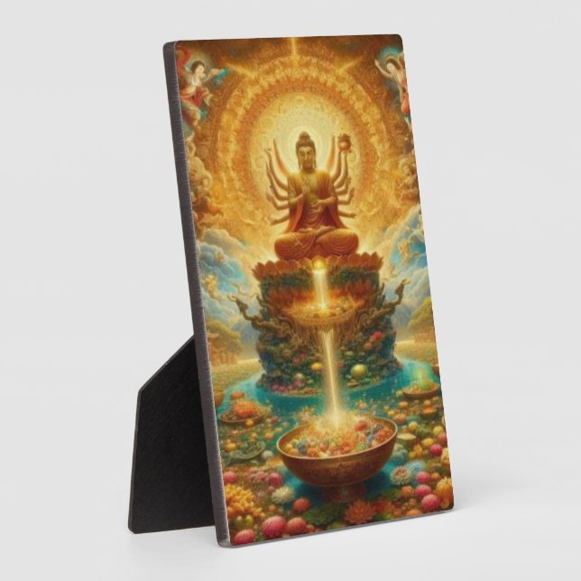 Abundance Plaque mit Easel Fotoplatte (Seite)