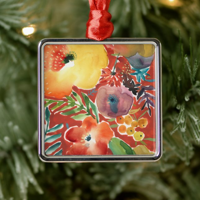 Abundant Florals III Ornament Aus Metall (Baum)