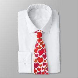 Abundant Hearts Design Neck Tie Krawatte