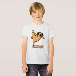 Abwärts Human-Yoga-Dog-Funny Tri-Blend Shirt