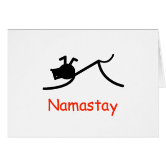 Abwärts Hund Namastay