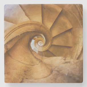 Abwärts-Spiraltreppe, Portugal Steinuntersetzer
