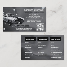 Abwasch von mobilen Autos - Druckabfall - QR-CSB Visitenkarte
