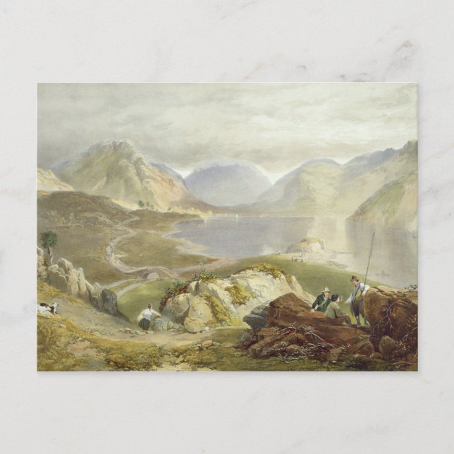 Abwasser, aus dem englischen Lake District, 1853 Postkarte (Vorderseite)