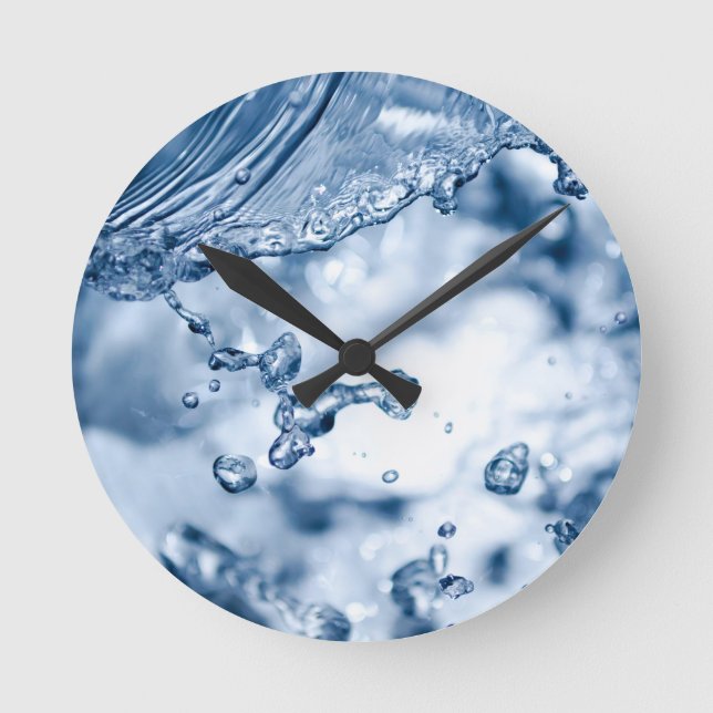 Abwasser Runde Wanduhr (Vorderseite)