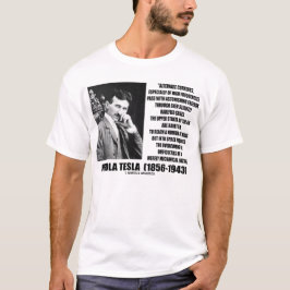 Abwechselnde Strom-mechanische Natur Nikola Teslas T-Shirt