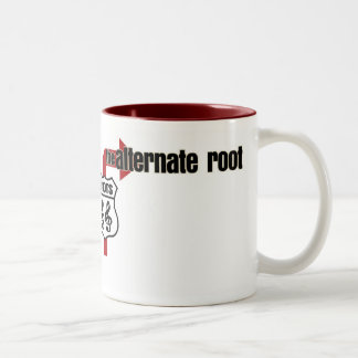Abwechselnde Wurzel-Kaffee-Tasse Zweifarbige Tasse