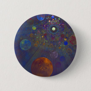 Abwechselndes Universum-abstrakte Kunst Button