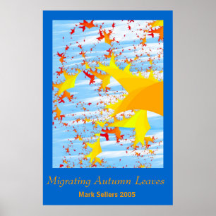 Abweichen-Herbst-Blätter durch Poster