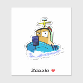 Abweichendes Schleppboot Aufkleber