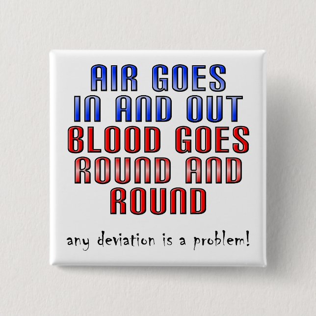 Abweichung ist ein Problem Funny Button Abzeichen- (Vorderseite)