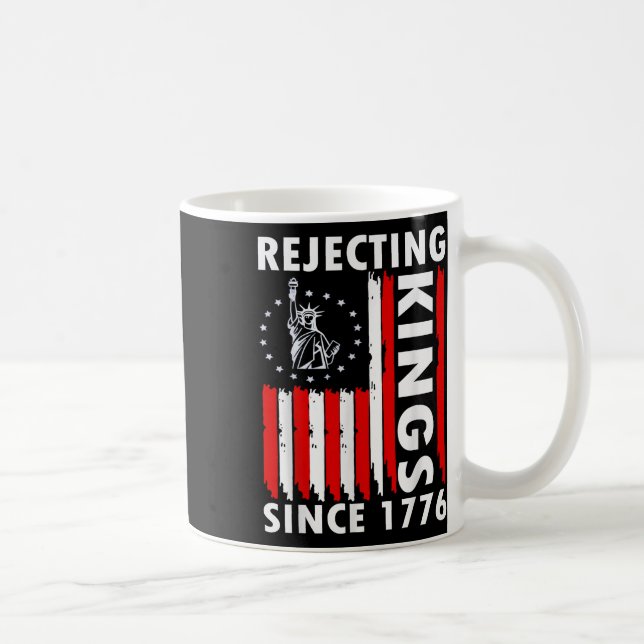 Abweisende Könige seit 1776 Handgriff Design Kaffeetasse (Rechts)