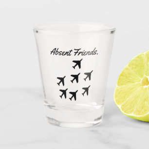 Abwesende Freunde Schnapsglas