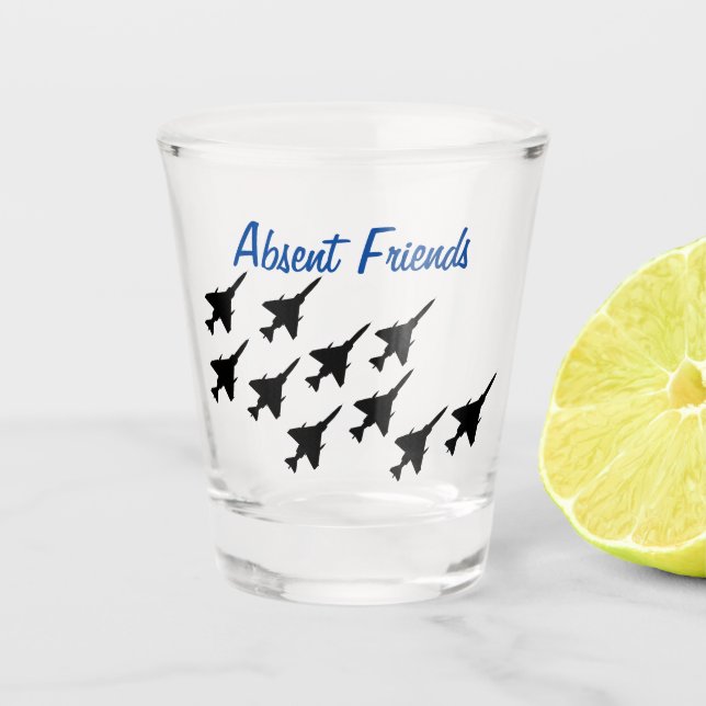 Abwesende Freunde Shot Glass F4 Schnapsglas (Vorderseite)