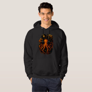 Abyss Kraken – Leuchtender Steampunk-Oktopus-Hoodi Hoodie