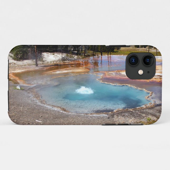 Abyss Pool Hot Springs Yellowstone Nationalpark Case-Mate iPhone Hülle (Rückseite (Horizontal))