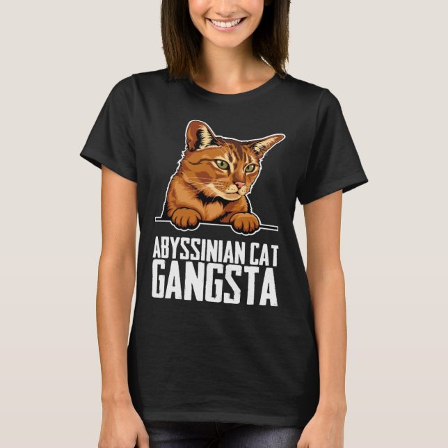 Abyssinian  Abyssinian cat  Abyssinian mom  9 T-Shirt (Vorderseite)