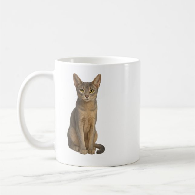 Abyssinian Blue Cat Mug Kaffeetasse (Links)