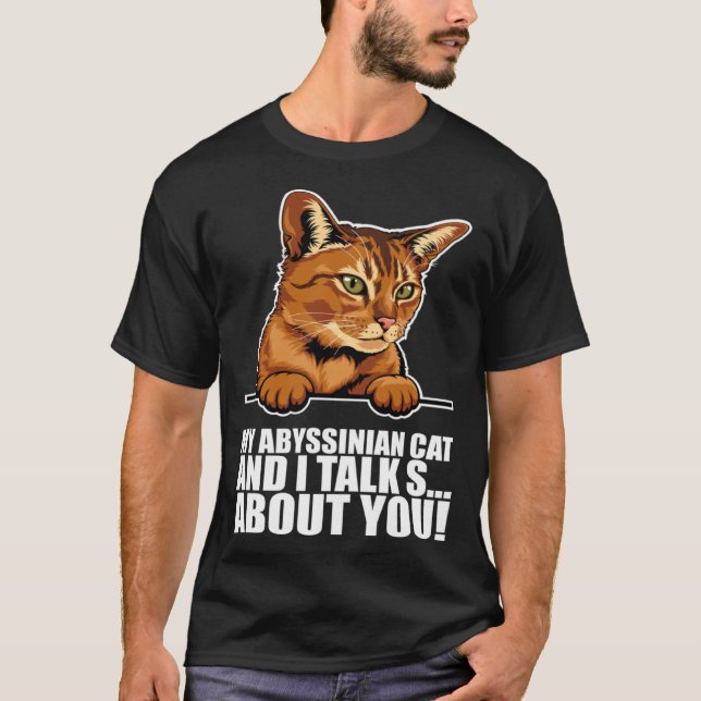 Abyssinian cat  Abyssinian  Abyssinian kitten T-Shirt (Vorderseite)