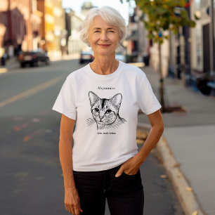 Abyssinian Cat Portrait T-Shirt