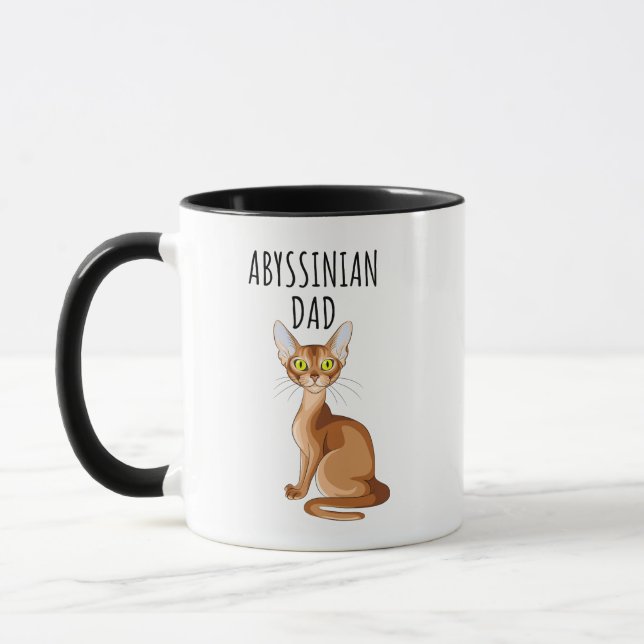 Abyssinian Cat Vater Tasse (Links)