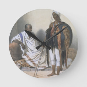 Abyssinian Priest and Warrior, illustration from ' Runde Wanduhr