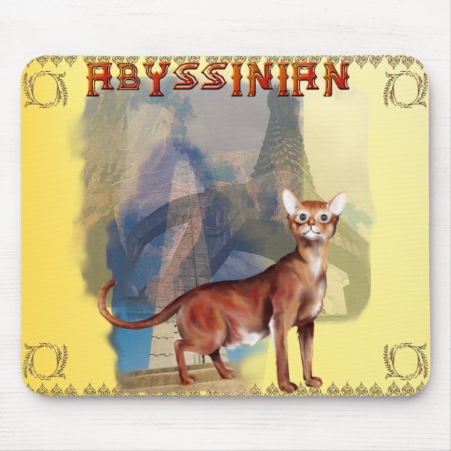 Abyssinische Katze Mousepad (Vorne)